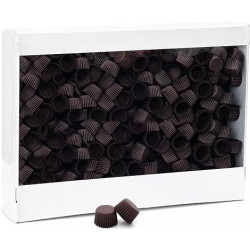 Pirottini Mini Bon Bon Marroni in Carta Forno (Ø2×H1,5cm) – Per Cottura e Porta Confetti (1000/5000 Pz)