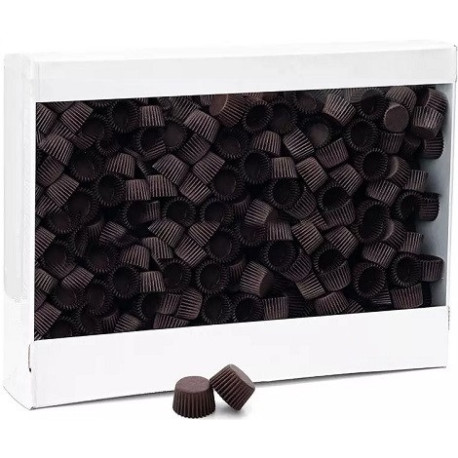 5000 Pirottini Mini Bonbon marroni in carta forno per confetti diametro 2 cm altezza 1,4 cm