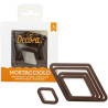 Set 5 Tagliapasta Mostaccioli (Rombo) Natalizi in Plastica | Decora per Biscotti e Dolci