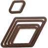 5 Taglia-biscotti Rombo o Mostaccioli Natalizi in plastica da Decora 5 Taglia-biscotti Rombo o Mostaccioli Natalizi in plastica da Decora