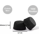 Pirottini Bon Bon neri in carta diametro 2,7 cm altezza 1,7 cm in confezione da 1000 pezzi