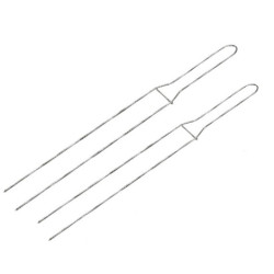 50 o 62 cm Spillone 2 punte per panettoni e colombe in acciaio inox Decora