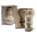 Stampo pupazzo di neve 3D antiaderente 16 x 8,5 x h 20 cm da Decora
