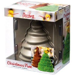 Stampo albero di natale 3D antiaderente 15 x 10 x h 20 cm da Decora