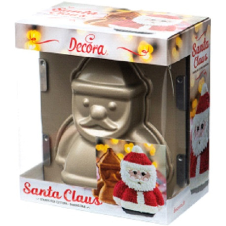 Stampo babbo natale 3D antiaderente 15,5 x 8 x h 20 cm da Decora Stampo babbo natale 3D antiaderente 15,5 x 8 x h 20 cm da Decora