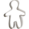 Cornice, anello, fascia o sagoma in acciaio inox a forma di bimbo lunga 28 cm ed alta 4,5 cm da Decora Cornice, anello, fascia o sagoma in acciaio inox a forma di bimbo lunga 28 cm ed alta 4,5 cm da Decora