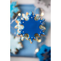 Set 3 taglia-biscotti Frozen Star o cristalli di neve o fiocchi di neve in plastica da Decora