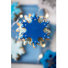 Set 3 taglia-biscotti Frozen Star o cristalli di neve o fiocchi di neve in plastica da Decora