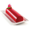 Magic Buche Silikomart – Kit Stampo con Supporto per Tronchetto Semifreddo Liscio o Decorato (8×25×H6,7 cm)