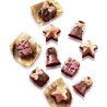 Christmas SCG06 da Silikomart: stampo cioccolatini Natalizi in silicone marrone Christmas SCG06 da Silikomart: stampo cioccolatini Natalizi in silicone marrone
