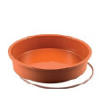 Round pan SFT118 Silikomart: stampo in silicone con anello di sicurezza per tortiera tonda ø18xh4 cm