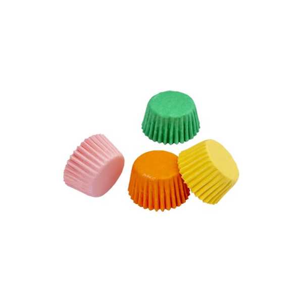 Set 1000 pirottini per mini bonbon in carta nei colori assortiti di ø2xh1,5 cm