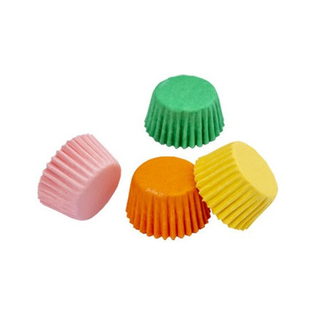 Set 1000 pirottini per mini bonbon in carta nei colori assortiti di ø2xh1,5 cm