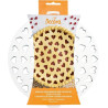 Griglia a cuori per crostata da 30 cm Decora: stampo a griglia in plastica per decorare crostate di diametro 30 cm da Decora Griglia a cuori per crostata da 30 cm Decora: stampo a griglia in plastica per decorare crostate di diametro 30 cm da Decora