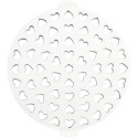 Griglia a cuori per crostata da 30 cm Decora: stampo a griglia in plastica per decorare crostate di diametro 30 cm da Decora