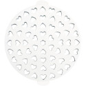 Griglia a cuori per crostata da 30 cm Decora: stampo a griglia in plastica per decorare crostate di diametro 30 cm da Decora