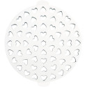Griglia a cuori per crostata da 30 cm Decora: stampo a griglia in plastica per decorare crostate di diametro 30 cm da Decora