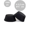 1000 Pirottini Muffin in carta nera diametro 5 cm altezza 3,2 cm da Decora