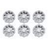 Kit 3D Tarte Ring Bloom per 8 Crostatine Fiorite: 1 stampo ed 8 anelli da 8 cm di Silikomart Kit 3D Tarte Ring Bloom per 8 Crostatine Fiorite: 1 stampo ed 8 anelli da 8 cm di Silikomart