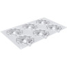 Kit 3D Tarte Ring Bloom per 8 Crostatine Fiorite: 1 stampo ed 8 anelli da 8 cm di Silikomart Kit 3D Tarte Ring Bloom per 8 Crostatine Fiorite: 1 stampo ed 8 anelli da 8 cm di Silikomart