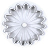 Kit 3D Tarte Bloom stampo silicone con anello tondo 3D per crostata fiorita da 18 cm di Silikomart Kit 3D Tarte Bloom stampo silicone con anello tondo 3D per crostata fiorita da 18 cm di Silikomart