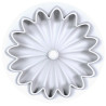 Kit 3D Tarte Bloom stampo silicone con anello tondo 3D per crostata fiorita da 18 cm di Silikomart