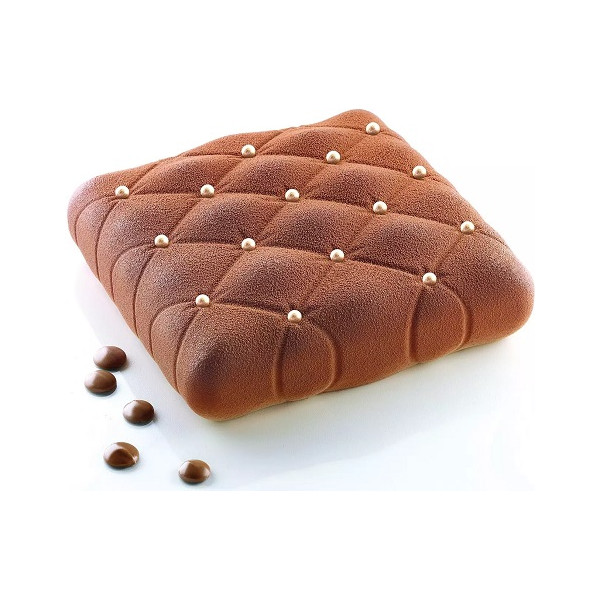 Stampo Silicone Matelassé 1000 o Torta Materasso Quadrato di lato 16 cm da Silikomart