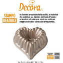 Beatrice Decora: stampo in alluminio pressofuso per torte a cuore di dimensioni 28x27xh10 cm
