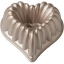 Beatrice Decora: stampo in alluminio pressofuso per torte a cuore di dimensioni 28x27xh10 cm