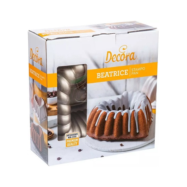 Beatrice Decora: stampo in alluminio pressofuso per torte a cuore di dimensioni 28x27xh10 cm