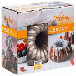 Mini Carol Decora – Stampo in Alluminio Pressofuso per Mini Ciambella (Ø10×H5cm)