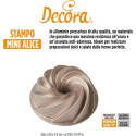 Stampo Mini Alice da Decora: formina mini ciambella in alluminio pressofuso diametro 10 cm ed h 5 cm
