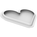 Level Hearts 580 Silikomart: kit 2 stampi cuore in silicone con cutter 173x210 h 21 mm