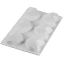 Amorini Origami 110 ml di Silikomart: stampo 6 cuori sfaccettati 74x84 h 35 con cutter