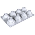 Stampo Daisy 60 Silikomart: stampo in silicone 8 margherite con cutter