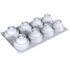 Stampo Daisy 60 Silikomart: stampo in silicone 8 margherite con cutter Stampo Daisy 60 Silikomart: stampo in silicone 8 margherite con cutter