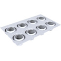 Stampo Daisy 60 Silikomart: stampo in silicone 8 margherite con cutter