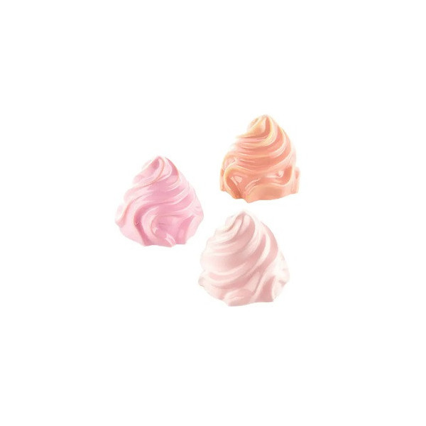 Chantilly 30 Silikomart: stampo 15 mini porzioni da 4,7 cm e h 4,2 cm in silicone bianco da Silikomart
