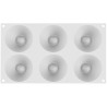 Vesuvio 85 Silikomart: stampo in silicone 6 forme savarin coniche 8xh4 cm Vesuvio 85 Silikomart: stampo in silicone 6 forme savarin coniche 8xh4 cm