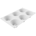 Vesuvio 85 Silikomart: stampo in silicone 6 forme savarin coniche 8xh4 cm
