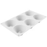 Vesuvio 85 Silikomart: stampo in silicone 6 forme savarin coniche 8xh4 cm Vesuvio 85 Silikomart: stampo in silicone 6 forme savarin coniche 8xh4 cm