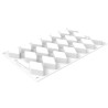 Rombo XS 16 ml Silikomart: stampo in silicone bianco per 20 rombi da 5,3x3,3 h1,8 cm