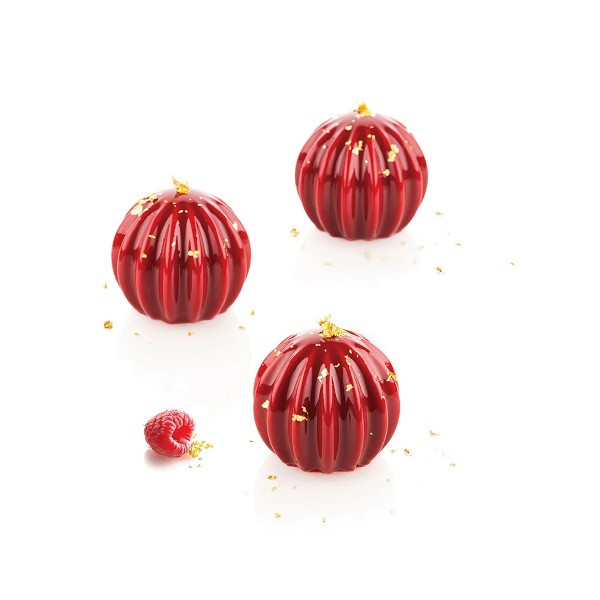 Supernova 105 ml Silikomart: stampo silicone per 6 monoporzioni a semisfera da 6,4 cm