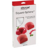 Square Sphere 110 Silikomart: stampo silicone bianco per 8 sfere quadrate 6x6 h 3,9 cm Square Sphere 110 Silikomart: stampo silicone bianco per 8 sfere quadrate 6x6 h 3,9 cm