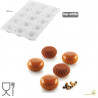 Samurai 30 ml Silikomart: stampo in Silicone per 15 mini sfere 3D da 5 cm Samurai 30 ml Silikomart: stampo in Silicone per 15 mini sfere 3D da 5 cm