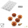Samurai 30 ml Silikomart: stampo in Silicone per 15 mini sfere 3D da 5 cm Samurai 30 ml Silikomart: stampo in Silicone per 15 mini sfere 3D da 5 cm