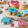 Mix and Match Classic taglia-biscotti occhio di bue Decora: 6 tagliabiscotti in plastica per i classici biscotti Occhi di Bue Mix and Match Classic taglia-biscotti occhio di bue Decora: 6 tagliabiscotti in plastica per i classici biscotti Occhi di Bue