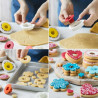Mix and Match Classic taglia-biscotti occhio di bue Decora: 6 tagliabiscotti in plastica per i classici biscotti Occhi di Bue Mix and Match Classic taglia-biscotti occhio di bue Decora: 6 tagliabiscotti in plastica per i classici biscotti Occhi di Bue