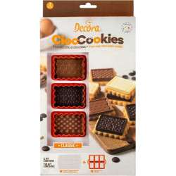 Tagliapasta CiocCookies Classic Decora – Kit Cutter per Biscotti con Stampo in Plastica per Placca di Cioccolato