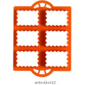 Set CiocCookies Classic Decora: un tagliapasta in plastica per le gallette e uno stampo per piastre di cioccolato